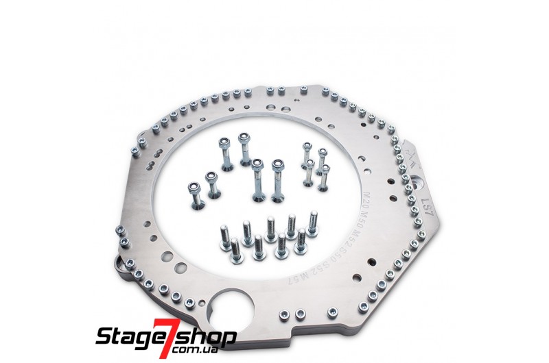 Переходная плита КПП CHEVROLET LS/LS1/LS3/LS7- BMW M20-M57 Переходная плита КПП CHEVROLET LS/LS1/LS3/LS7- BMW M20-M57